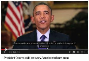 Obama invita a imparare a programmare
